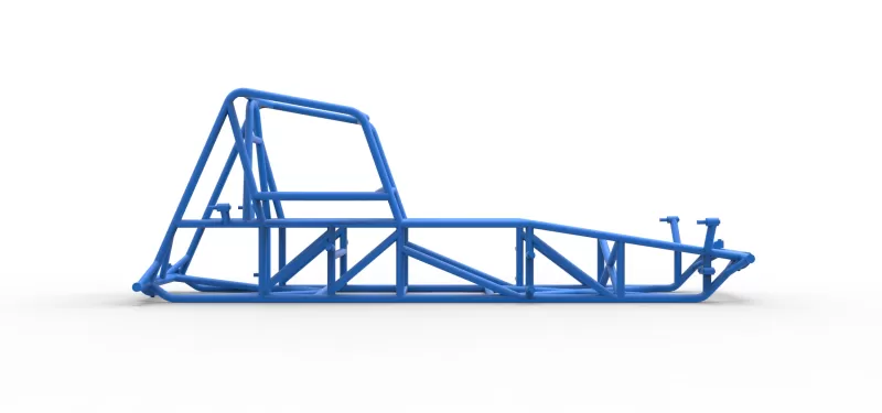 Frame of Vintage Dirt Modified stock car Scale 1:25 - Model preview 13