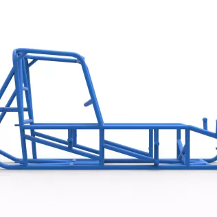 Frame of Vintage Sprint car Version 2 Scale 1:25 - Model thumbnail 13