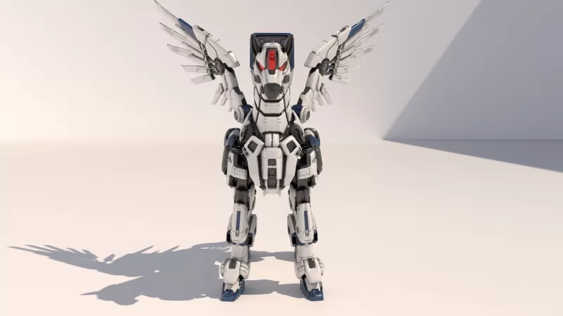Art Toy_Pegasus Gundum2 (3D Model) - Model preview 2