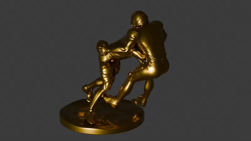 PACK OF 4 POSITIONS - 3D AMERICAN SOCCER PLAYERS - Model preview 12