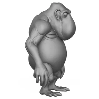 Alien Character 3D Print Model - Model thumbnail 4
