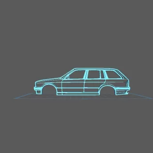 BMW - E30 Break Wall Art