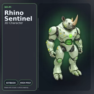 Creature Kitbash Collection – High-Poly Fantasy & Sci-Fi Charact - Model thumbnail 8