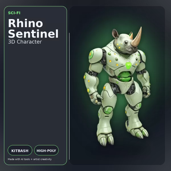Creature Kitbash Collection – High-Poly Fantasy & Sci-Fi Charact - Model preview 8