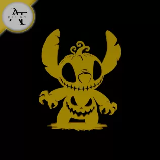 Halloween Stitch - Silhouette - 2D Wall Art Decor