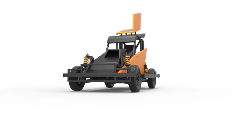 New Zealand Ministock car Version 2 Scale 1:25 - Model preview 6
