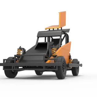 New Zealand Ministock car Version 2 Scale 1:25 - Model thumbnail 6