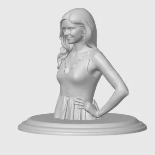 Erin Moriarty 3D Bust - Model thumbnail 4