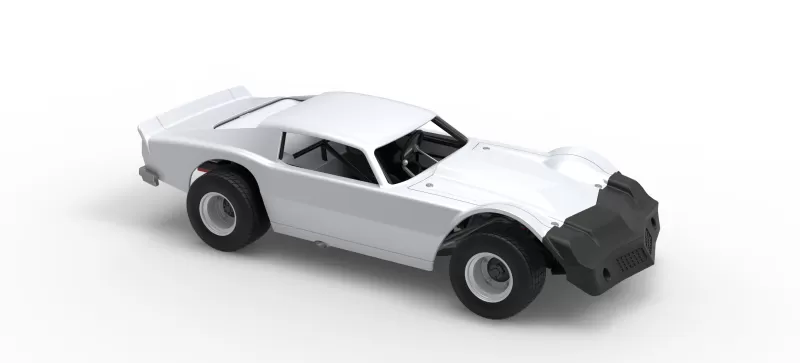 Vintage Dirt late model Race car Version 3 Scale 1:25 - Model preview 24