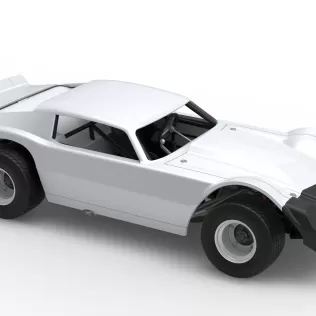 Vintage Dirt late model Race car Version 3 Scale 1:25 - Model thumbnail 24