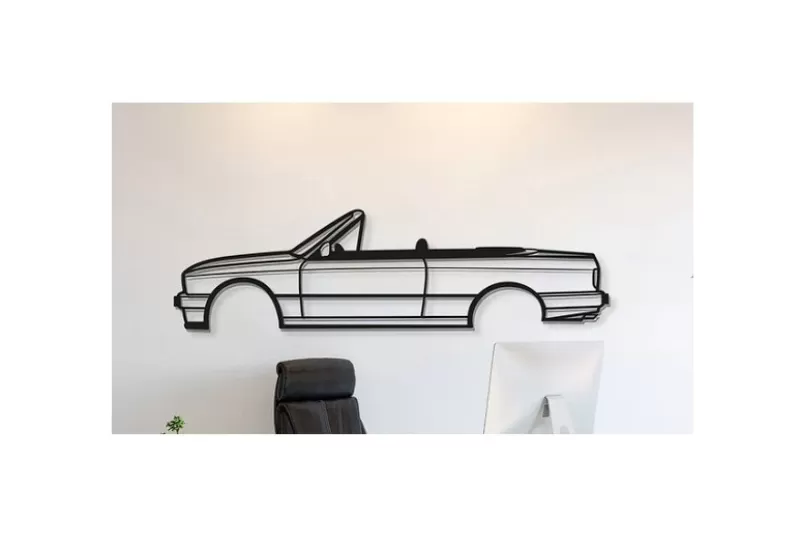 BMW - Cabriolet E30 Wall Art - Model preview 1
