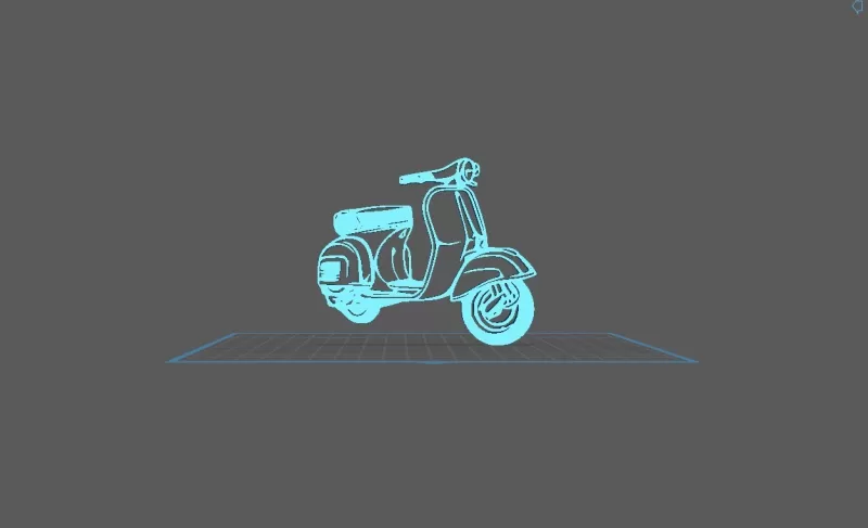 Vespa - Wall Art - Model preview 1