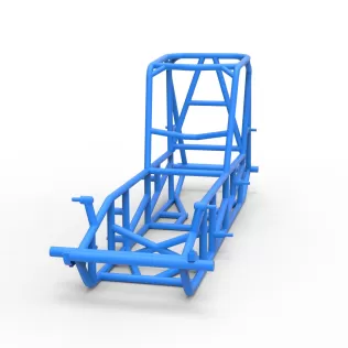 Frame of Vintage Sprint car Version 2 Scale 1:25 - Model thumbnail 4