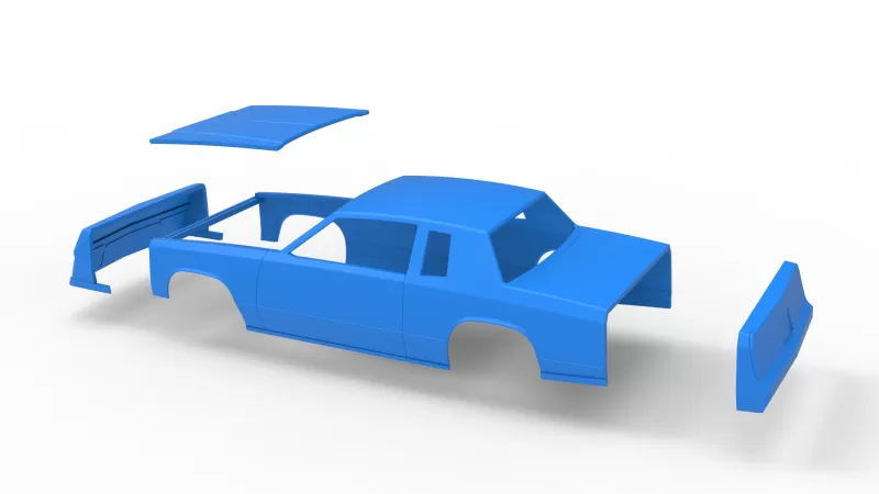 Shell of IMCA Stock car Version 2 Scale 1:25 - Model preview 16