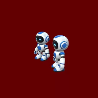 blue Robot - Model thumbnail 2