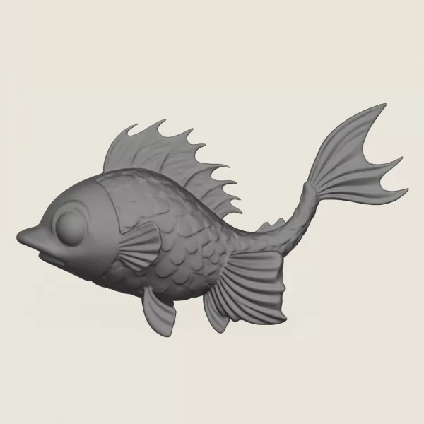 Fish 07 Print Ready 3D Model - Model preview 3