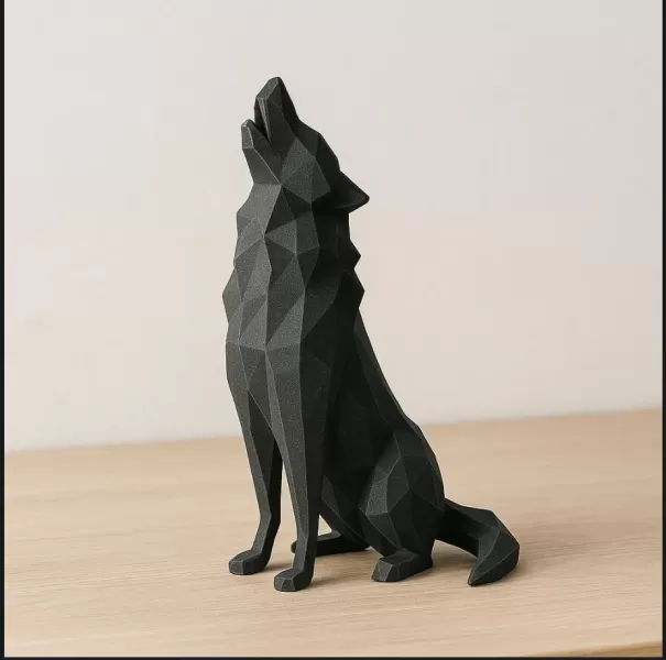 low_poly_wolf - Model preview 1