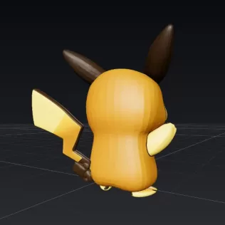 ⚡ Pikachu – Figura 3D Pokémon para Imprimir - Model thumbnail 4