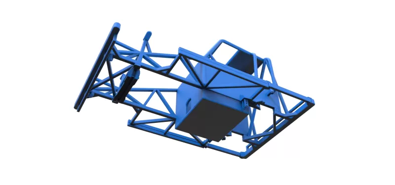 Frame of New Zealand Ministock car Version 2 Scale 1:25 - Model preview 3