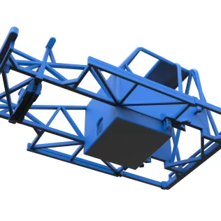 Frame of New Zealand Ministock car Version 2 Scale 1:25 - Model thumbnail 3
