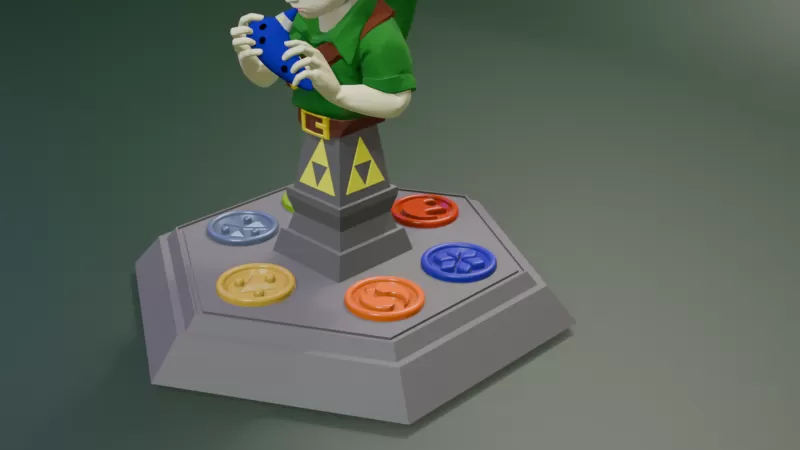 Link - The Legend Of Zelda Ocarina Of Time Bust 3D print model - Model preview 2