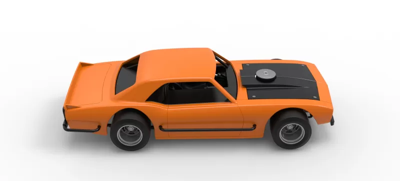 Vintage Asphalt Modified stock car V12 Scale 1:25 - Model preview 23