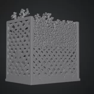 Sakura Sanctuary Book Nook STL File for 3D Print - Model thumbnail 17