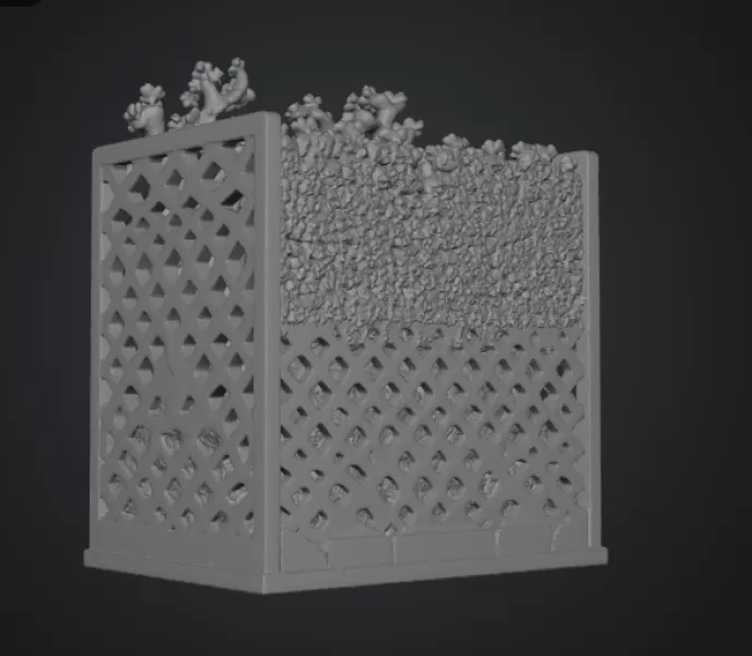 Sakura Sanctuary Book Nook STL File for 3D Print - Model preview 17