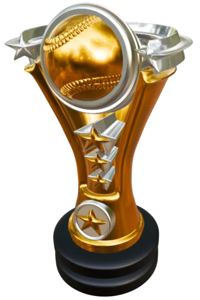 Premium 3D Printable Baseball Trophy Files Ready 3D print model - Model preview 1
