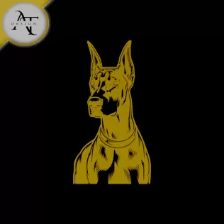 Dog - Silhouette - 2D Wall Art Decor