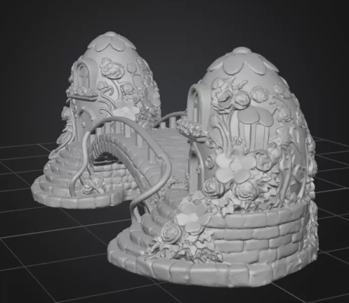 Eggbridge – Fantasy Easter Egg Bridge | 3D Printable - Model preview 9