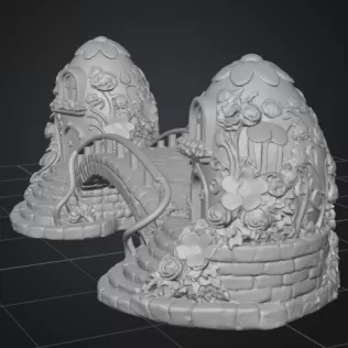 Eggbridge – Fantasy Easter Egg Bridge | 3D Printable - Model thumbnail 9