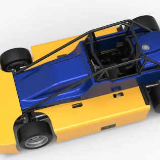 Experimental Pavement Silver Crown Car Version 2 Scale 1:25 - Model thumbnail 4