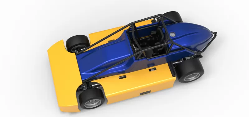 Experimental Pavement Silver Crown Car Version 2 Scale 1:25 - Model preview 4