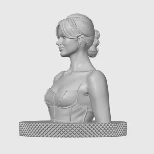 Emma Stone 3D Model Print - Model thumbnail 5