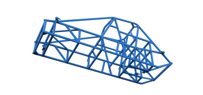 Frame of Experimental Pavement Silver Crown Car V2 Scale 1:25 - Model preview 3