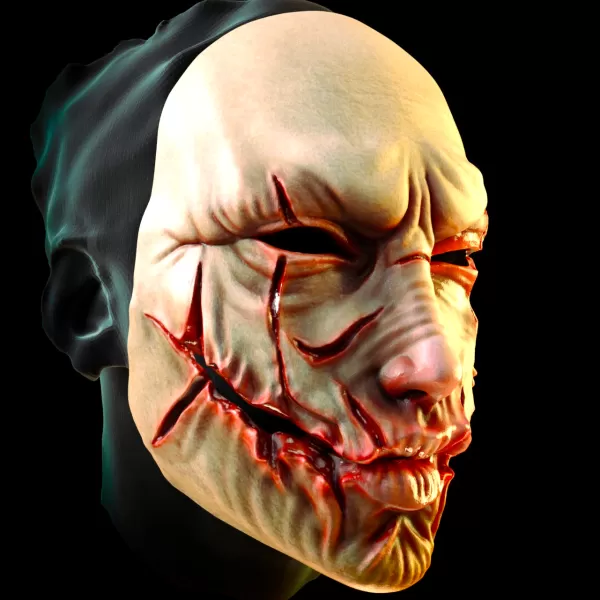 butcher's smile mask - Model preview 2