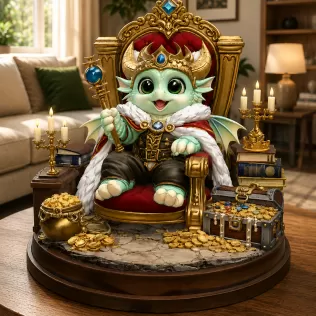 Dragon King STL File for 3D Print - Model thumbnail 2