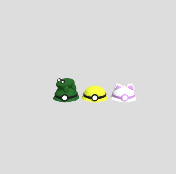 Big Scary Plush Hats - Model preview 1