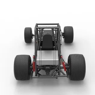 Vintage Dirt Modified stock car Base Version 4 Scale 1:25 - Model thumbnail 17