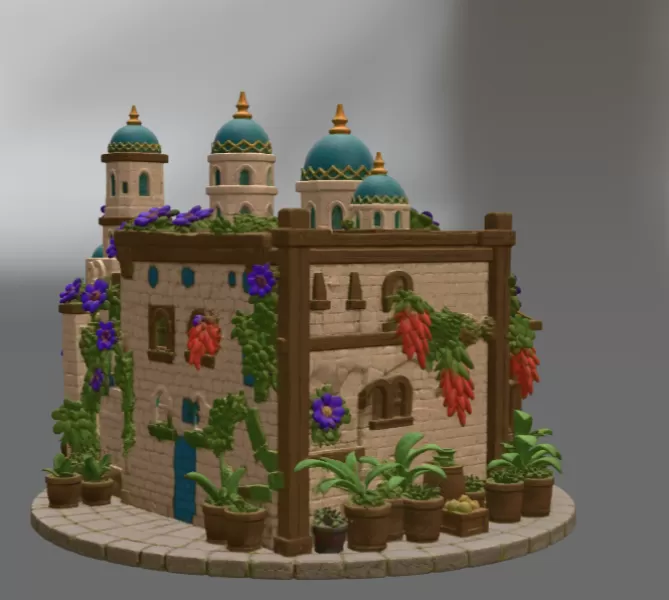 Sultan's Spice & Potion Bazaar STL File for 3D Print - Model preview 8