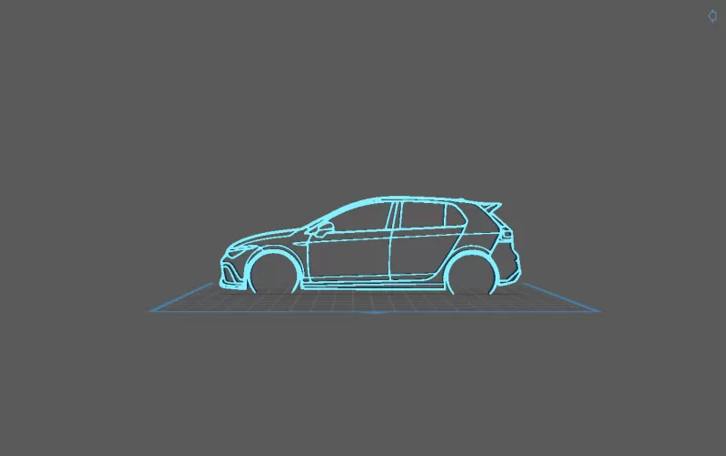 Volkswagen - Golf 8 Wall Art - Model preview 2