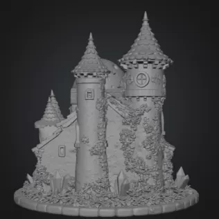 Enchanted Moon Observatory STL File for 3D Print - Model thumbnail 10