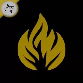 Simple Flame Symbol - 2D Art