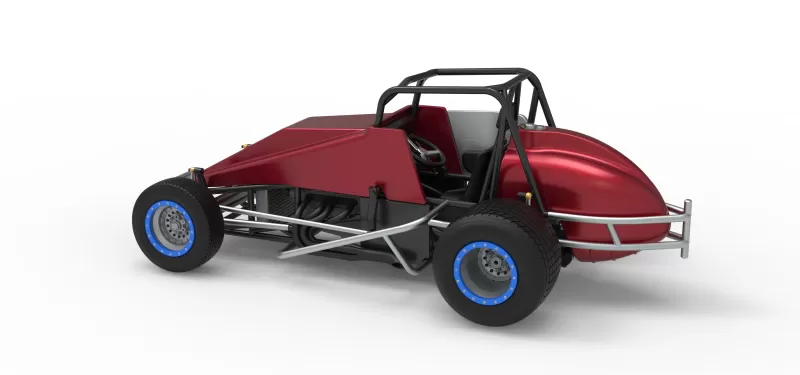 Vintage Dirt Silver Crown Car Scale 1:25 - Model preview 12