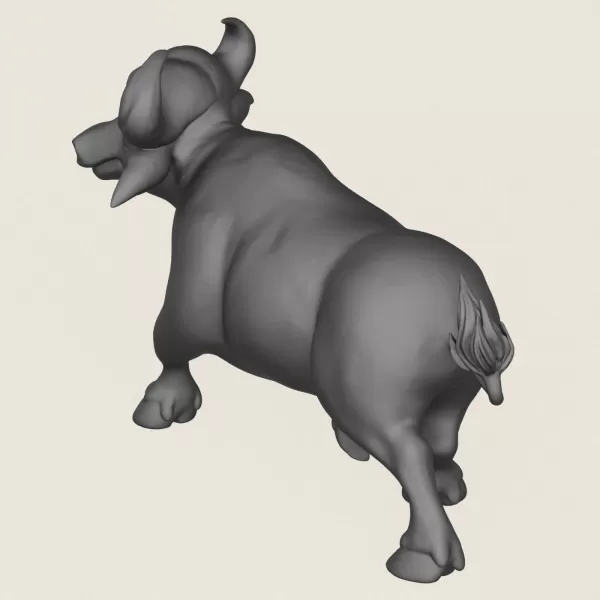 Buffalo Toy Print Ready 3D Model - Model preview 5
