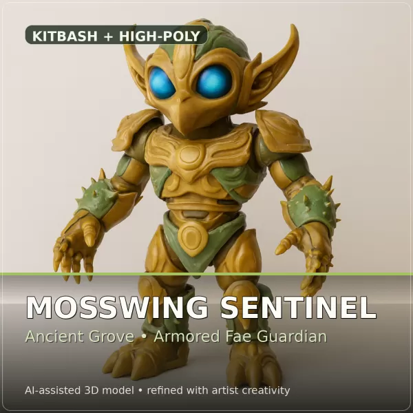 Verdant Fantasy Creatures – High-Poly Character Collection - Model preview 10