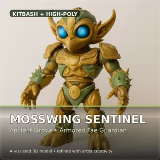 Verdant Fantasy Creatures – High-Poly Character Collection - Model thumbnail 10