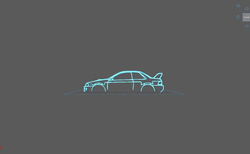 Subaru - Impreza 22 Wall Art - Model preview 2