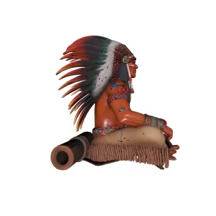 Apache Warrior Man 3D Model - Model thumbnail 3